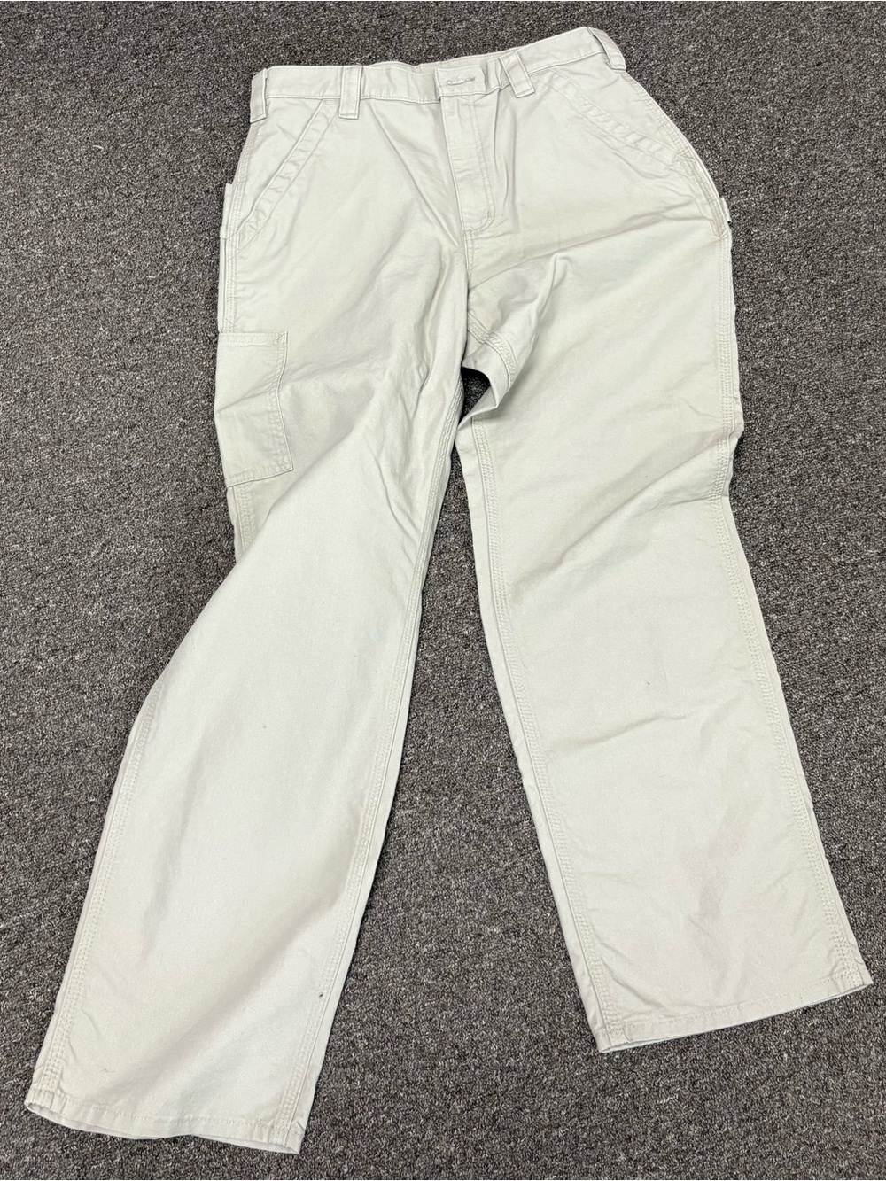 Carhartt Tan Loose Fit Canvas Utility Work Pants - Picture 3 of 5